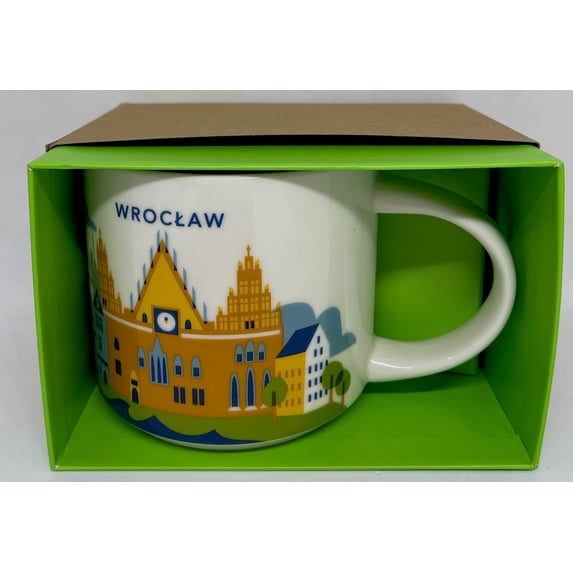 Starbucks You Are Here Collection Wroclaw Poland Ceramic Coffee Mug New Box