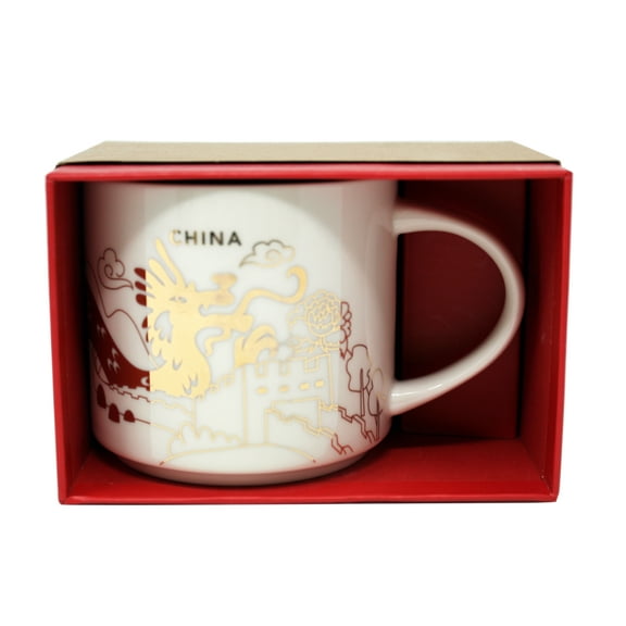 Starbucks You Are Here Series China Ceramic Coffee Mug, 14 Oz