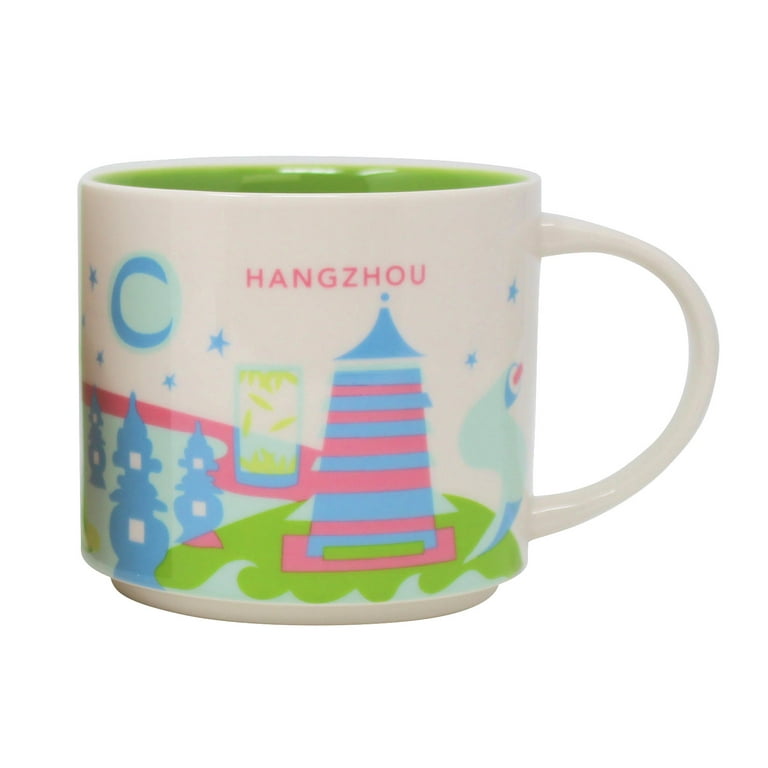 Starbucks You Are Here Series Hangzhou Ceramic Mug, 14 Oz
