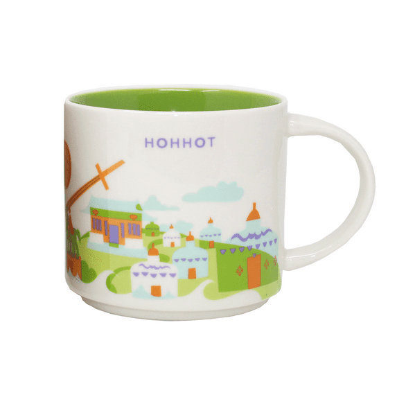 Starbucks You Are Here Series Hohhot Ceramic Mug, 14 Oz