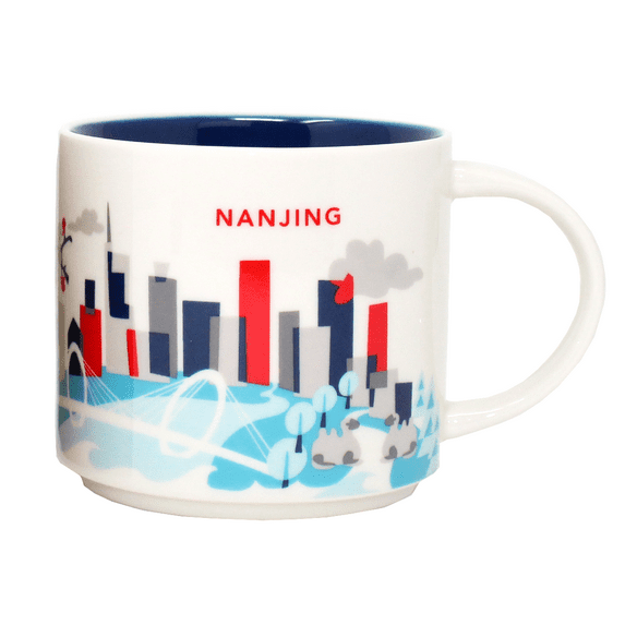 Starbucks You Are Here Series Nanjing Ceramic Mug, 14 Oz