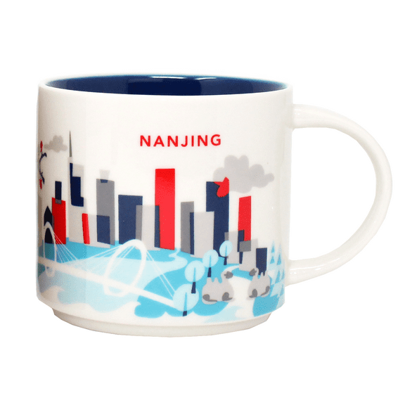 Starbucks You Are Here Series Nanjing Ceramic Mug, 14 Oz