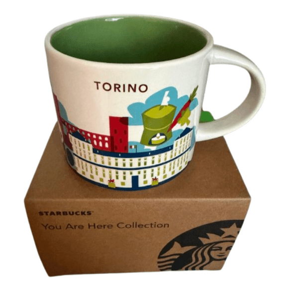 Starbucks You Are Here Torino Italy Ceramic Coffee Mug New with Box
