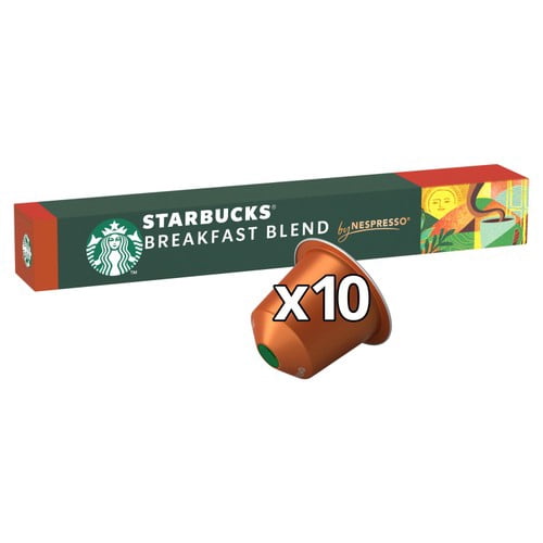 Starbucks by Nespresso Breakfast Blend Pods, 10 pods per pack, British Import (Pack of 3)