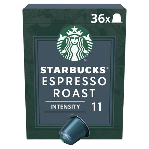 Starbucks by Nespresso Dark Espresso Roast, 36 pods per pack, British Import (Pack of 3)