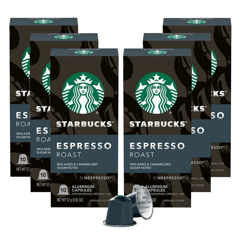 Starbucks by Nespresso Espresso Roast Capsules, 60-Count - Walmart.com