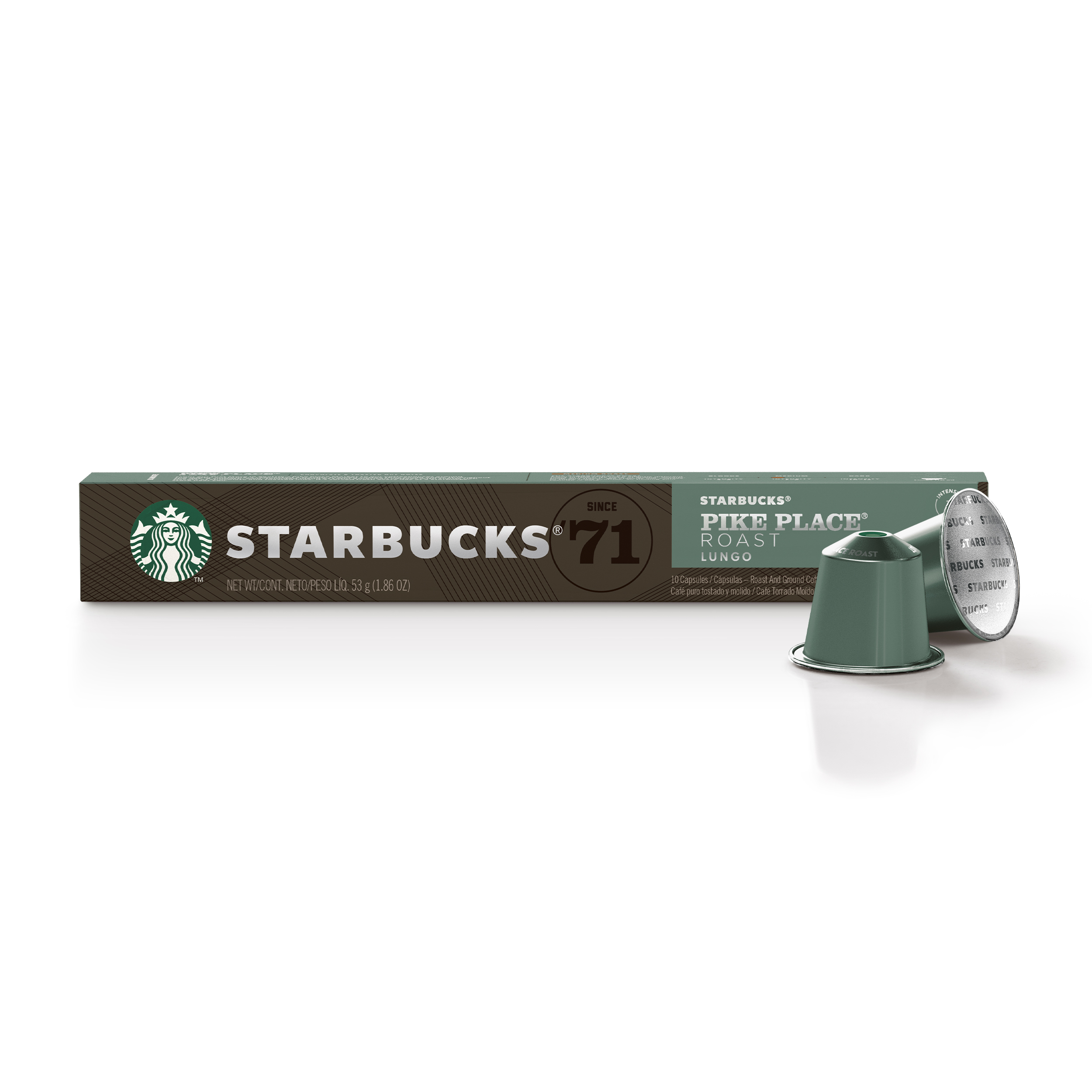 Starbucks by Nespresso Pike Place Roast (10-count single serve capsules compatible with Nespresso Original Line System) - image 1 of 8