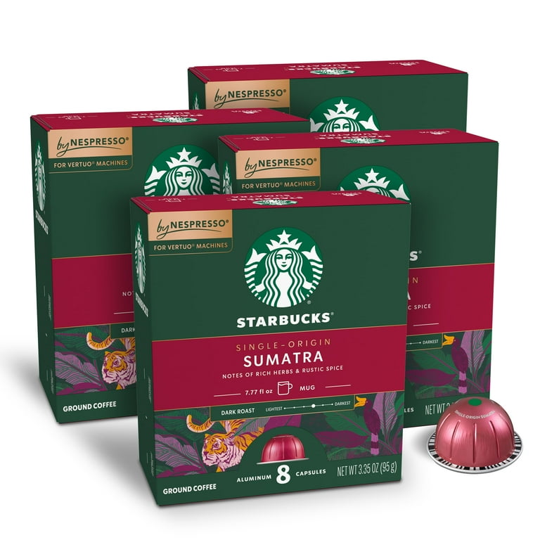 Starbucks by Nespresso Vertuo, Single-Origin Sumatra, Dark Roast