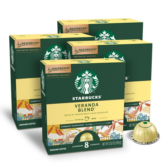 Starbucks by Nespresso Vertuo, Veranda Blend, Nespresso Pods, 32 Count