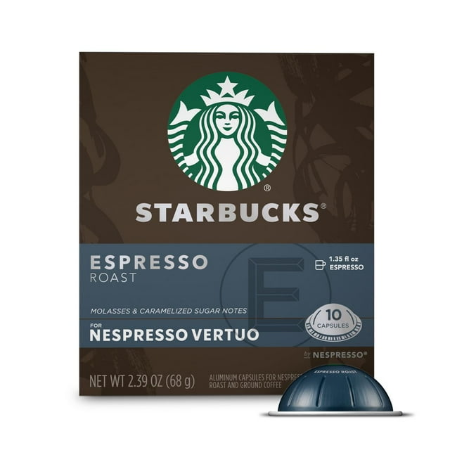 Starbucks by NespressoVertuoLine Pods Dark Roast Coffee Espresso Roast