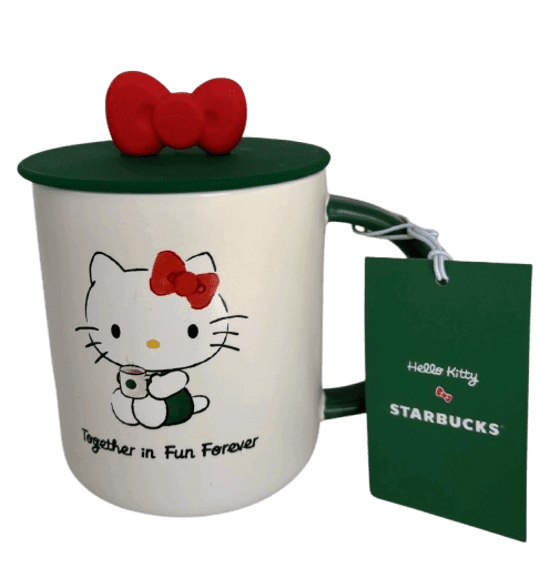 Starbucks x Hello Kitty 16oz Ceramic Coffee Mug with Collectible