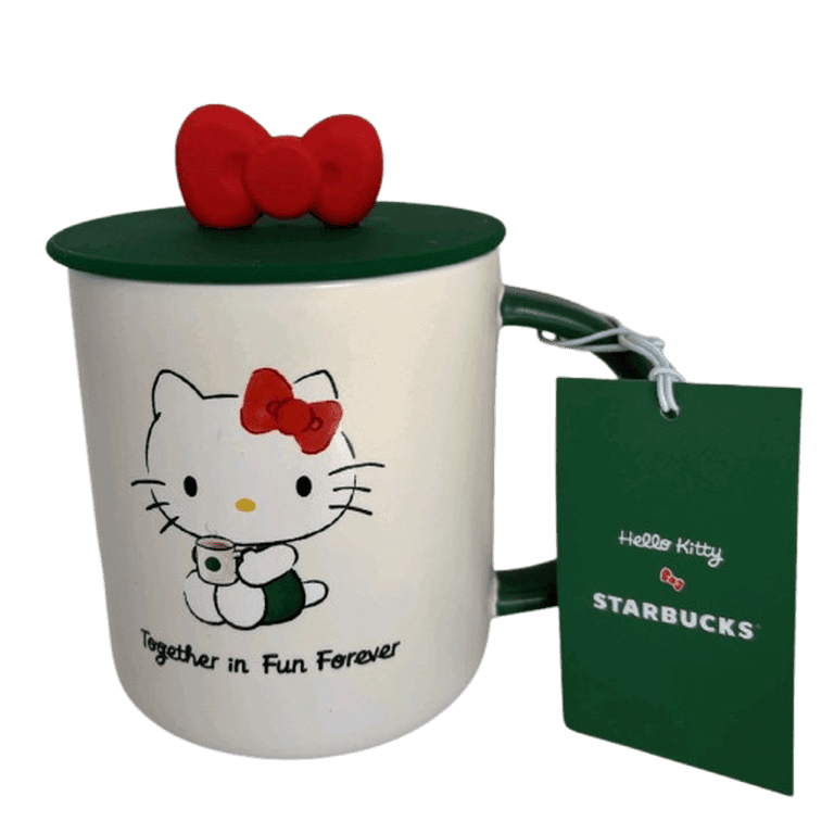 Starbucks x Hello Kitty 16oz Ceramic Coffee Mug with Collectible