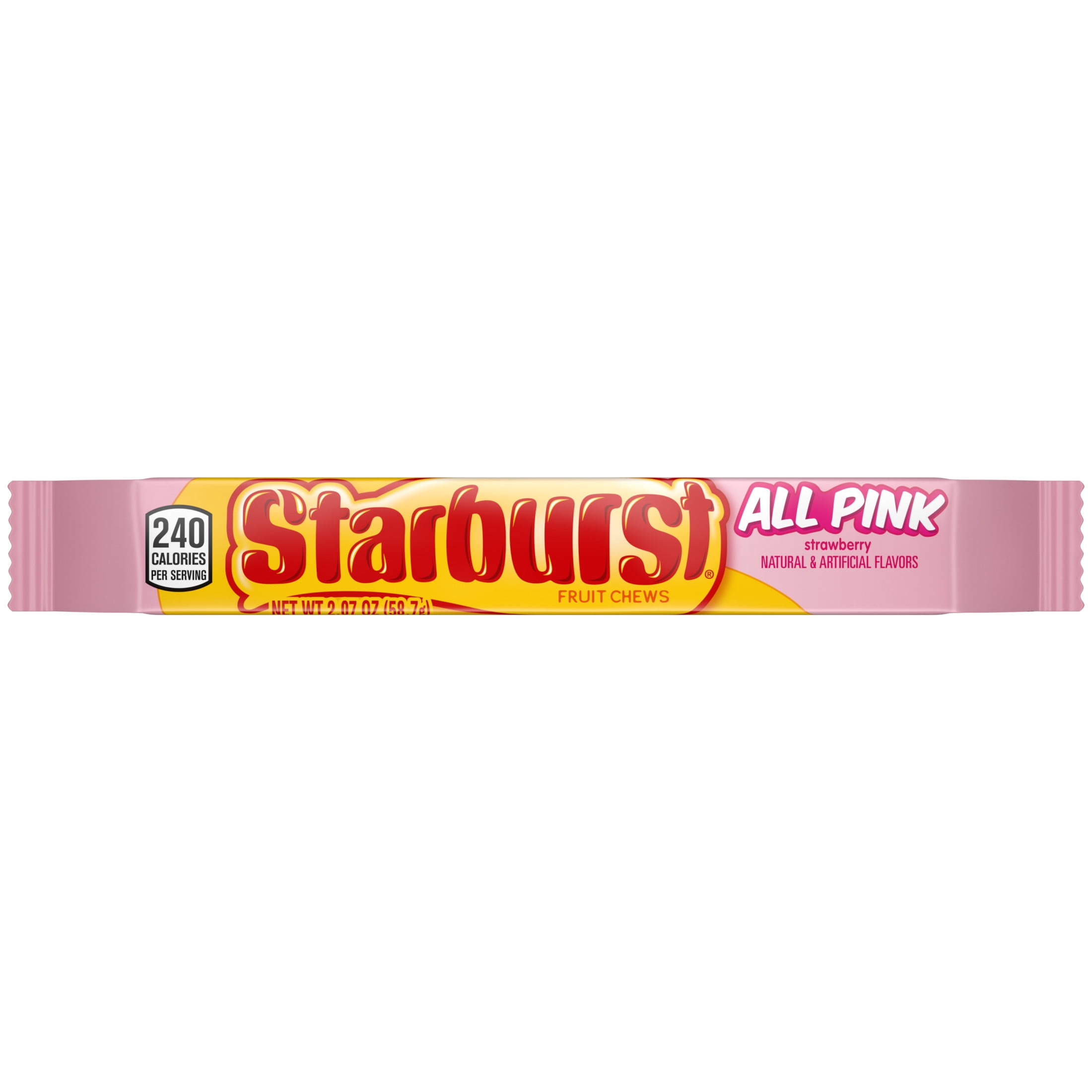 Starburst All Pink Fruit Chews Chewy Candy, Full Size - 2.07 oz