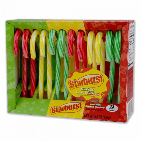 Starburst Assorted Candy Canes 5.3 oz. Box