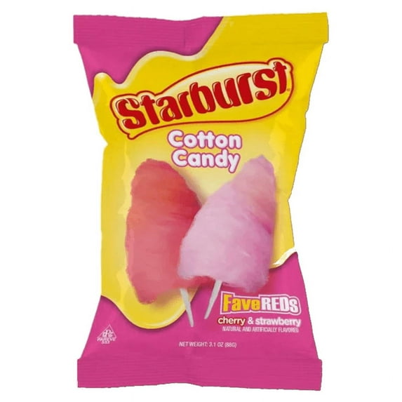 Starburst Fave Reds Cotton Candy, 3.1 Oz