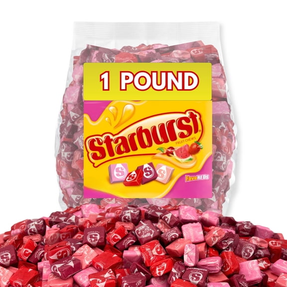 Starburst FaveREDS Fruit Chews, Individually Wrapped, Bulk Value Pack - 25 lb