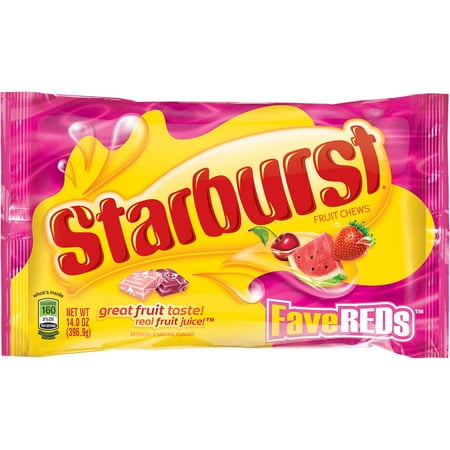 Starburst, FaveREDs Fruit Chews Candy, 14 Ounce