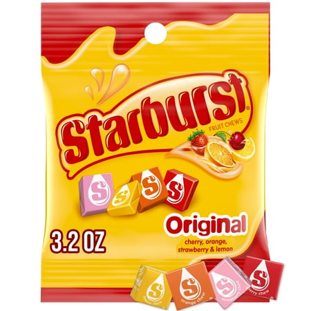 Starburst Original Fruit Chews Gummy Candy Pack - 3.2 oz