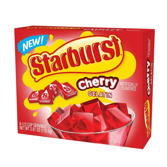 Starburst Gelatin, Cherry, 3.89 OZ (Pack of 3)