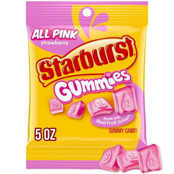 Starburst Gummies All Pink Gummy Candy - 5 oz Bag