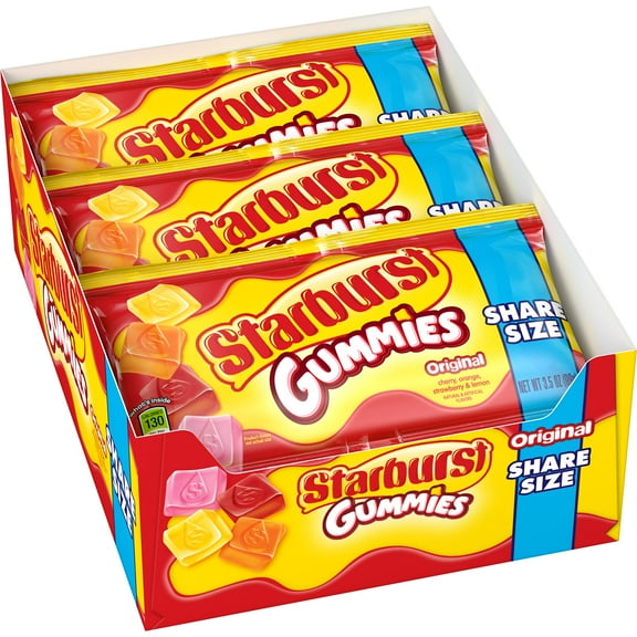 Starburst Gummies Candy Original, 3.5 Oz
