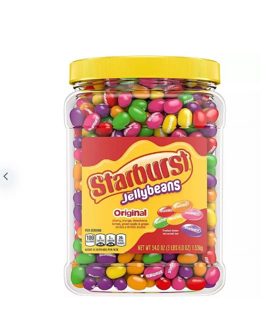 Starburst Original Assorted Jelly Beans Chewy Candy Resealable Jar (54 oz.)