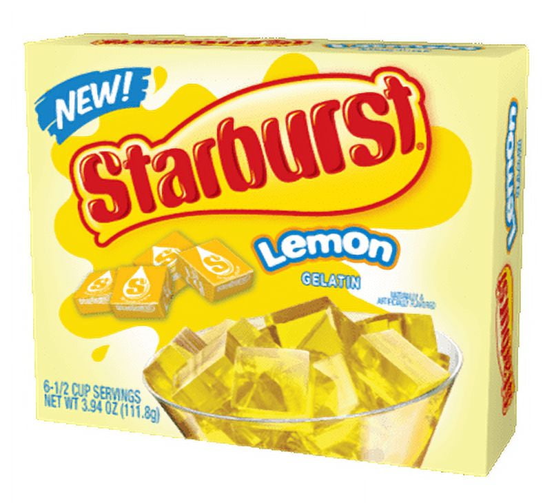 Starburst Lemon Gelatin, 6 serve