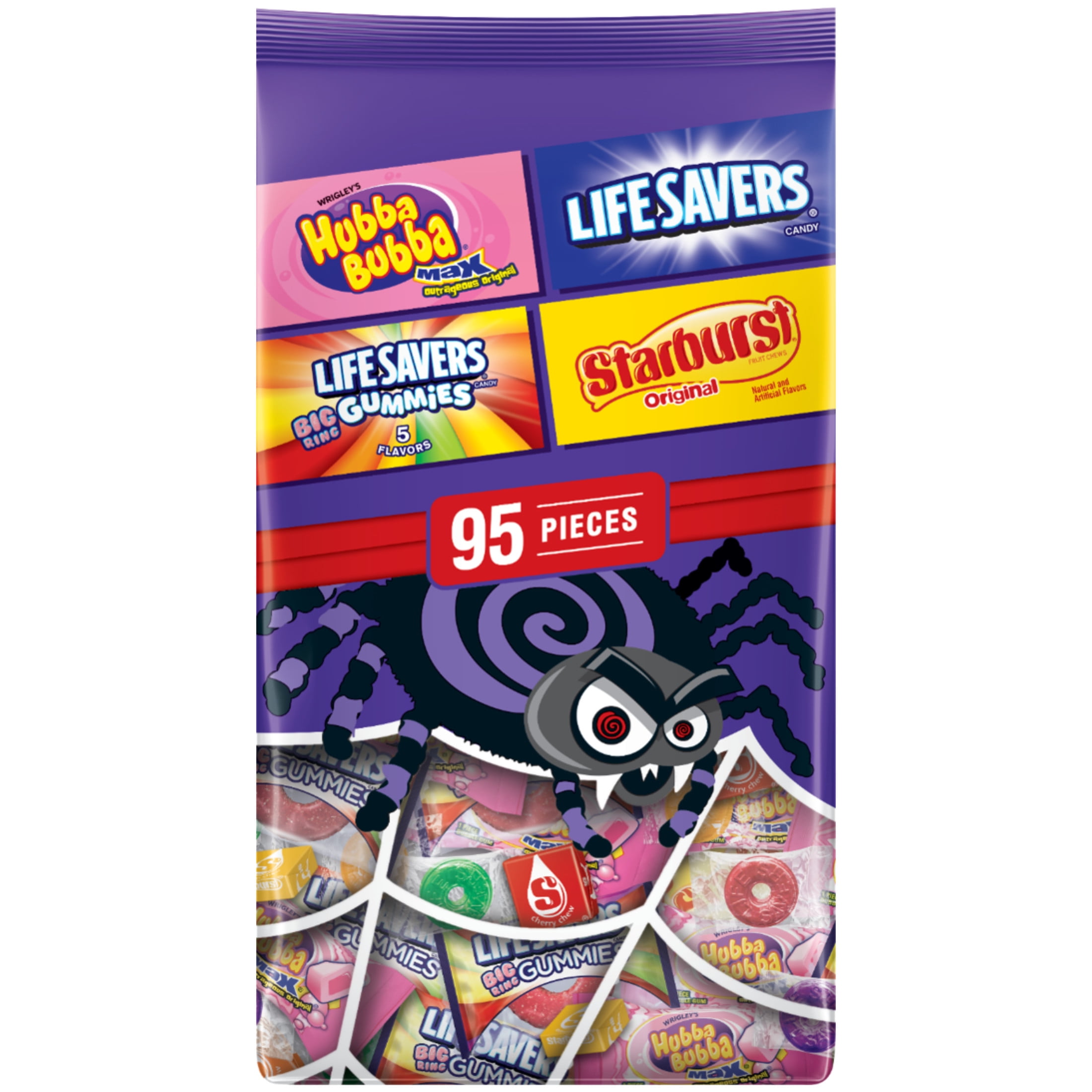 Starburst, Life Savers & More Halloween Candy Variety Assortment - 95 Ct Bulk Bag