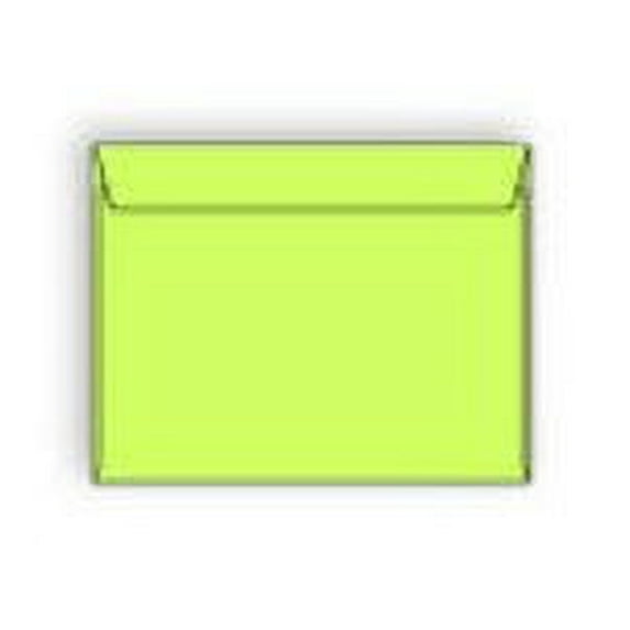 Starburst® Lime Booklet Envelopes, 9" x 12", Brightly Colored Sulphite, Recycled, Acid Free, Vellum Finish, Two Side Seams Under, No Window - Box of 500 Envelopes
