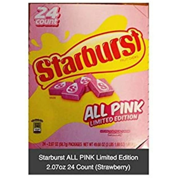 Starburst Limited Edition All Pink 2.07Oz 24 Count