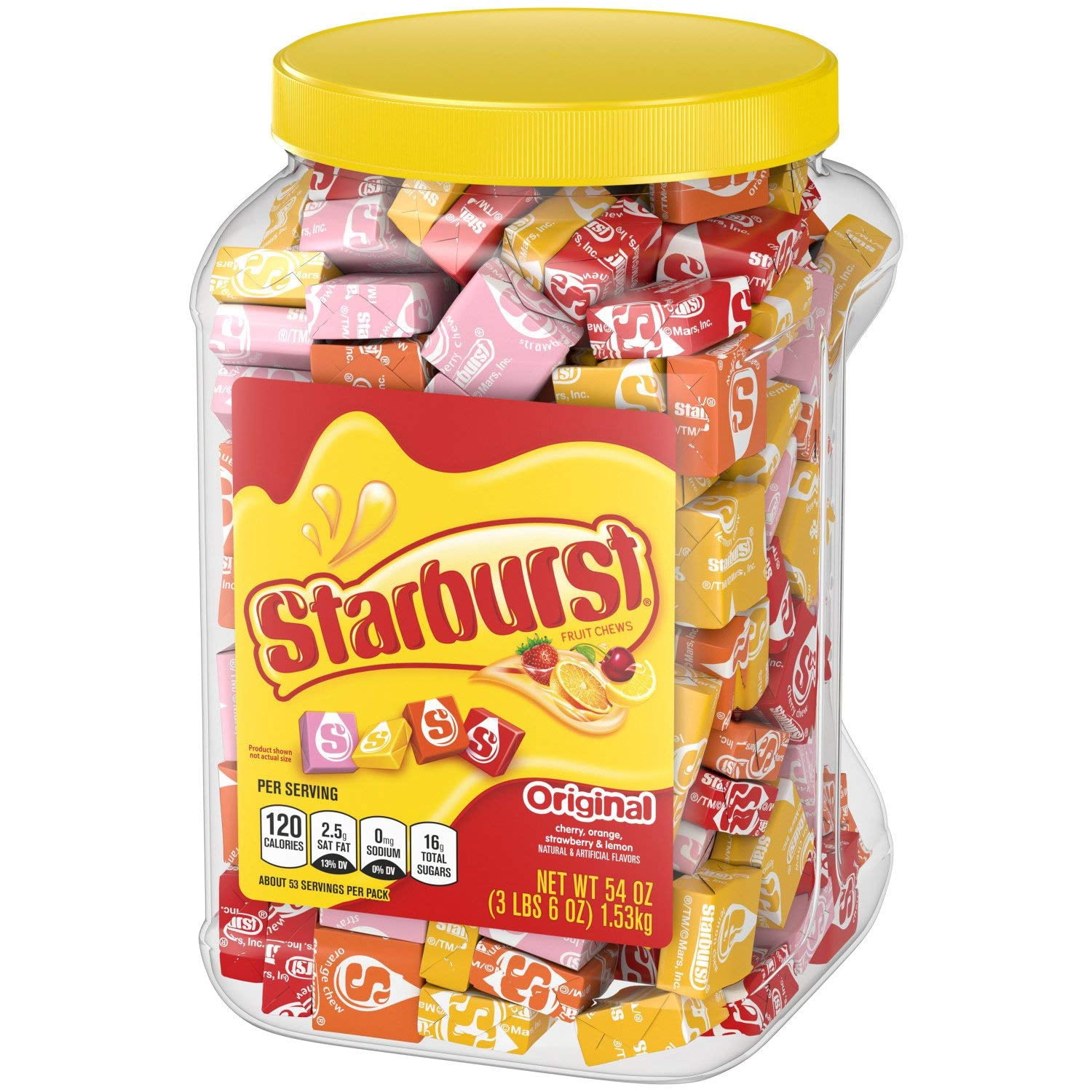 Starburst Original Fruit Chews Candy Jar (54 oz.)