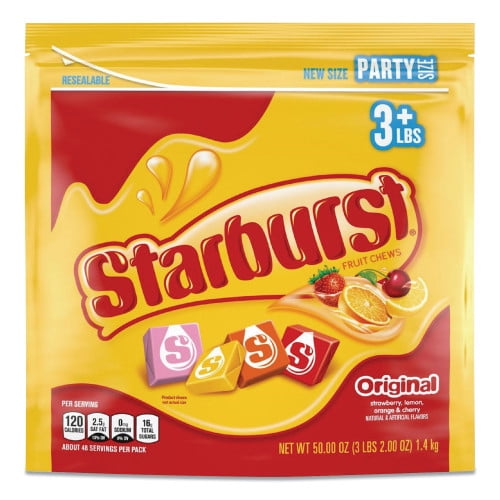 Original Fruit Chews, Cherry; Lemon; Orange; Strawberry, 50 oz Bag Original Fruit Chews, Cherry; Lemon; Orange; Strawberry, 50 oz Bag