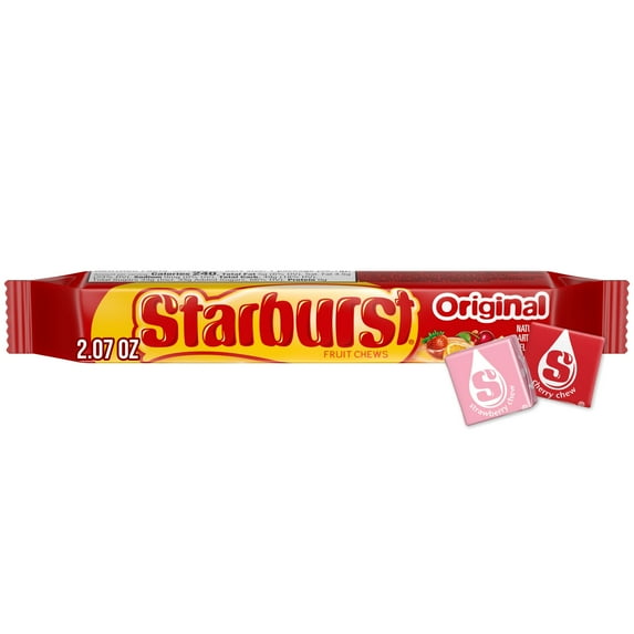 Starburst Original Fruit Chews Chewy Candy, Full Size - 2.07 oz