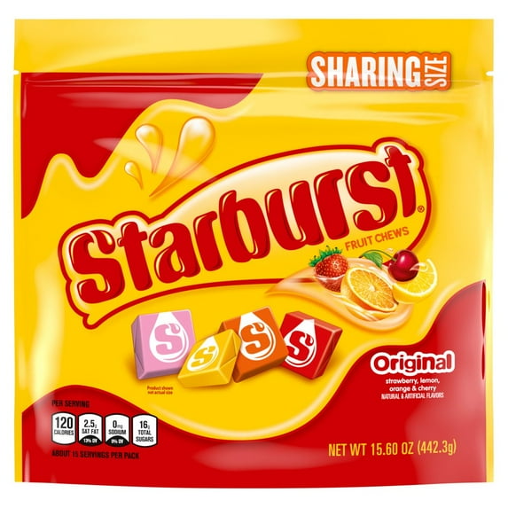 Starburst Original Fruit Chews - Sharing Size - 15.6 oz (Packaging May Vary)