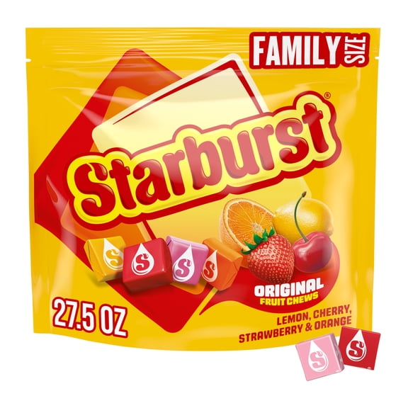 Starburst Original Fruit Chewy Candy, Family Size - 27.5 oz Resealable Bulk Bag