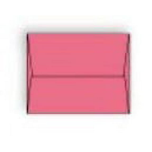 Starburst Pink Announcement A-2 Envelopes, 4-3/8" x 5-3/4", Recycled 24 lb Brightly Colored Sulphite, Vellum Finish, Acid Free, Side Seams, Square Flap - Box of 500 Envelopes