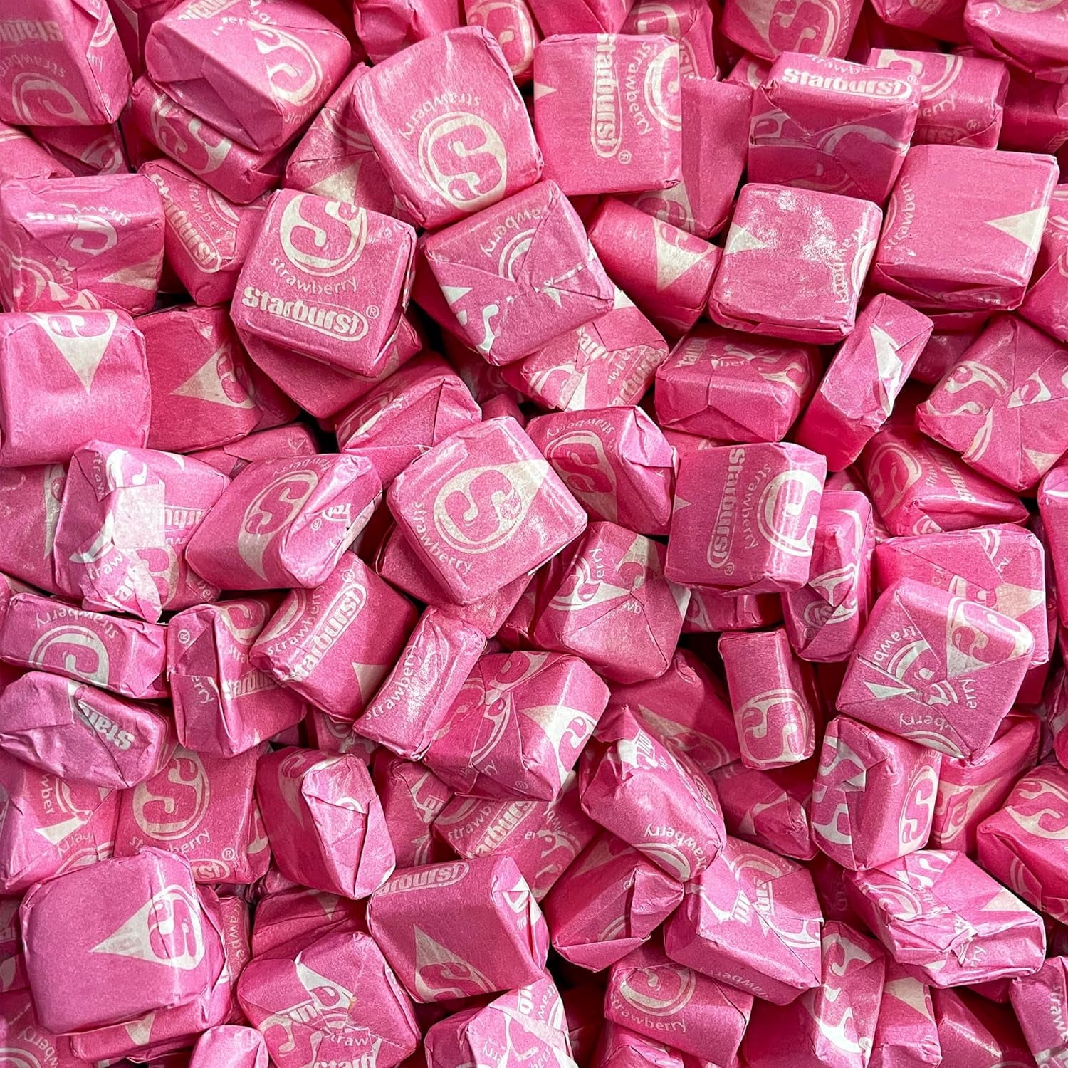 Starburst All Pink Strawberry Chewy Candy, 1 LB (Approx. 90 Pieces) Bulk Bag – Pink Individually Wrapped Candy, Perfect for Parties & Candy Buffets, Pink Party Favors, Pack by YummyLand 16 oz