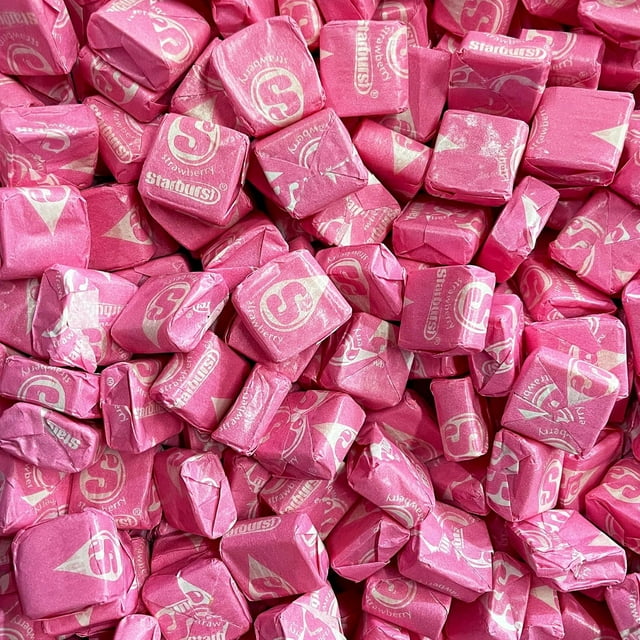 Starburst All Pink Strawberry Chewy Candy, 1 LB (Approx. 90 Pieces) Bulk Bag – Pink Individually Wrapped Candy, Perfect for Parties & Candy Buffets, Pink Party Favors, Pack by YummyLand 16 oz