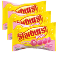 thumbnail image 1 of Starburst Pops All Pink Candy Lollipops 8 oz, Hard Shell Sucker Candy with Fruit Chew Inside, Great for Snacking, Movie Night, Easter Candy Bowl Goodies Bag Filler, Pack of 3, 1 of 7