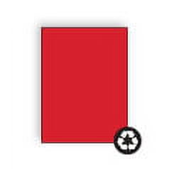 Starburst® Red Colored Card Stock, 8.5" x 11", Brightly Colored Sulphite, Acid Free, Recycled 24-lb Vellum Finish - Box of 500 Card Stock