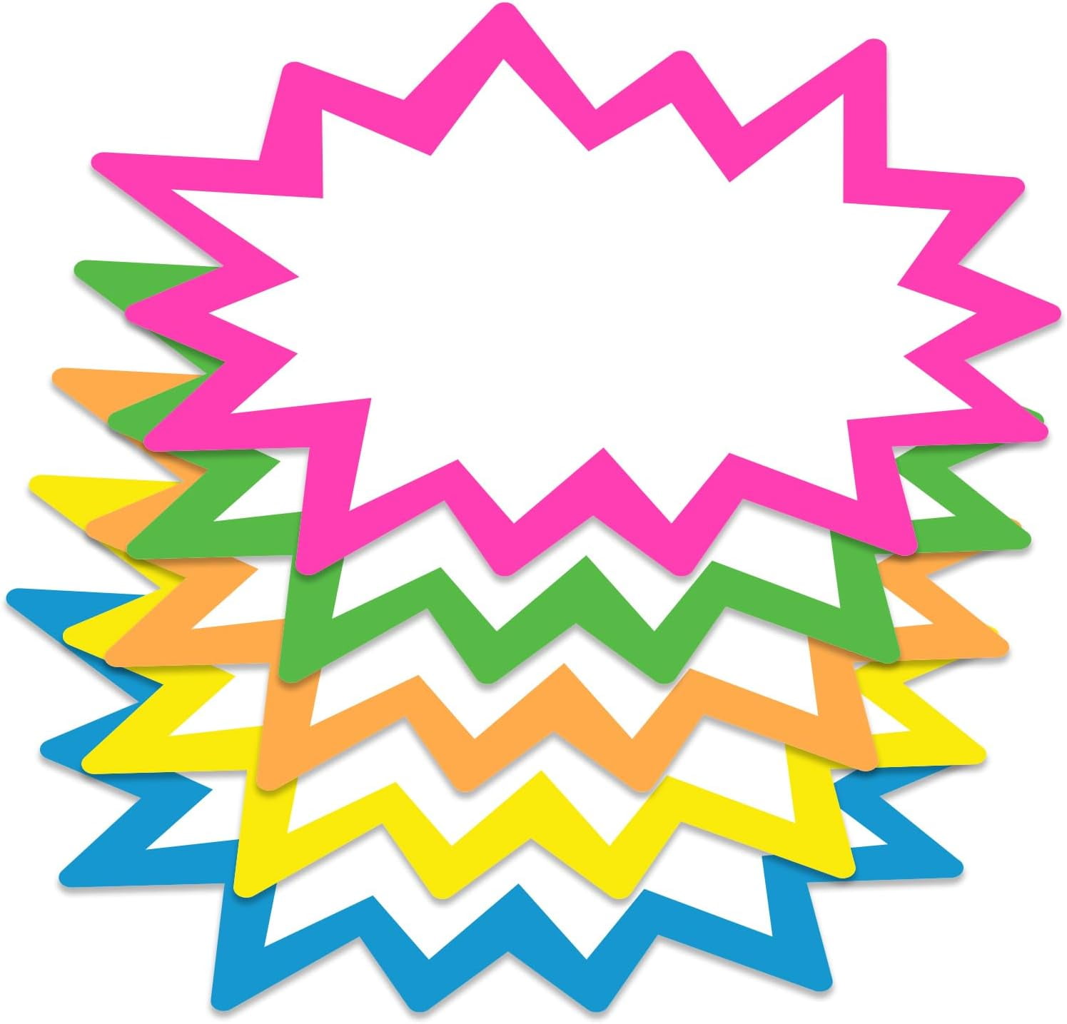 Starburst Stickers: Brighten Your Gear with Fun, Vibrant Designs