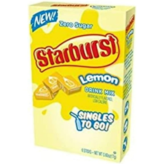 Starburst Singles To Go Lemon Drink Mix (6) Boxes