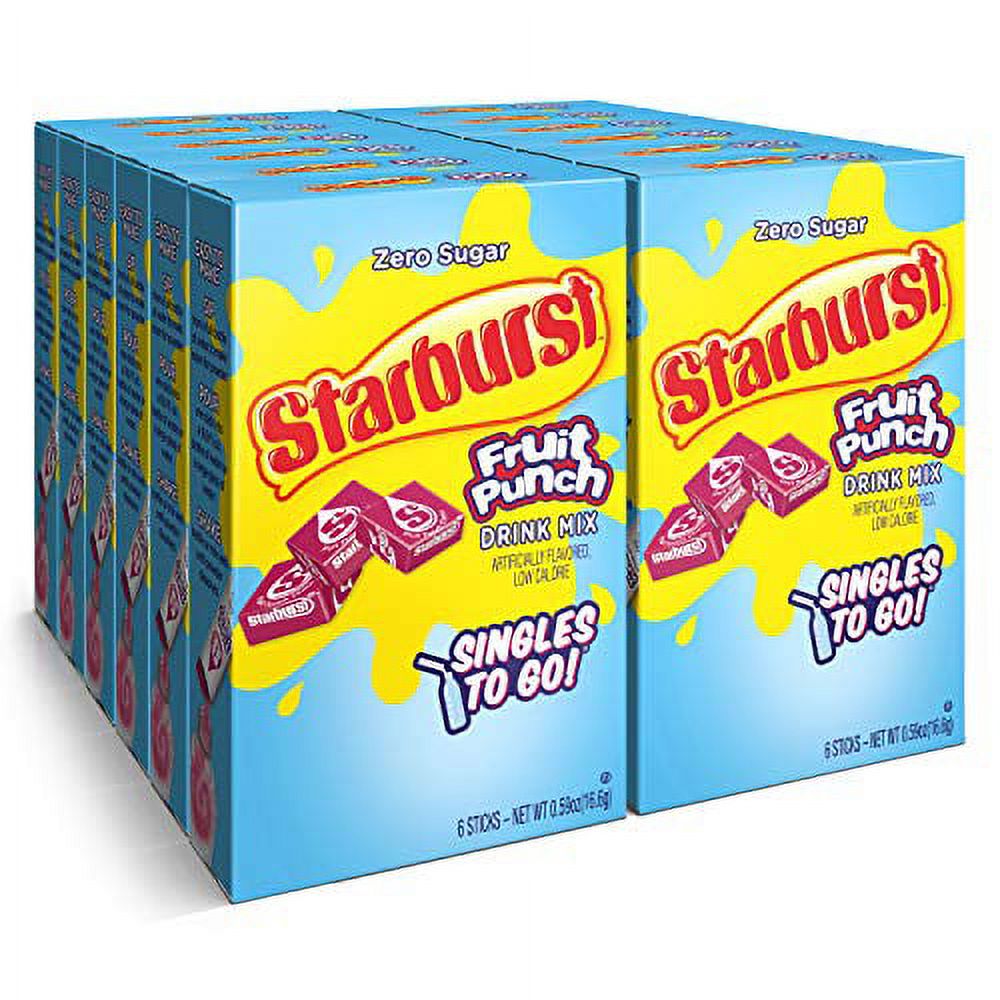 Starburst Singles To Go Powdered Drink Mix, All Pink Strawberry, 12