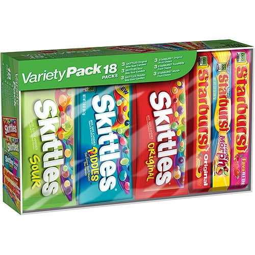 Starburst & Skittles Candy Variety Pack, 36.53 Oz., 18 Count