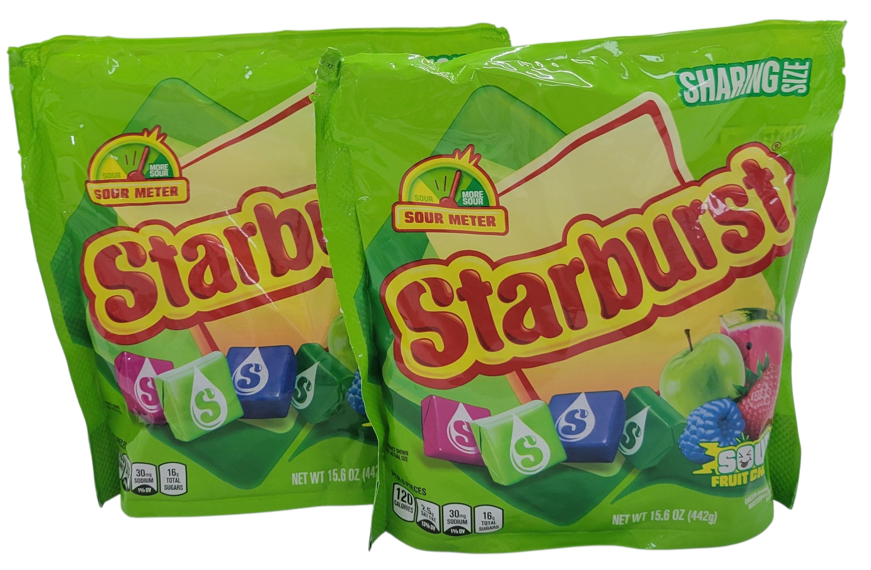 Starburst Sour Fruit Chews Candy, Share Size 15.6 oz Bags – Tangy Chewy Candy, Assorted Sour Flavors, 2 Pack