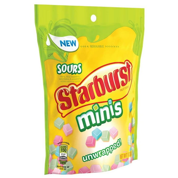 (Price/Case)Starburst Mini Sours Stand Up Pouch 8 Ounce - 8 Per Case