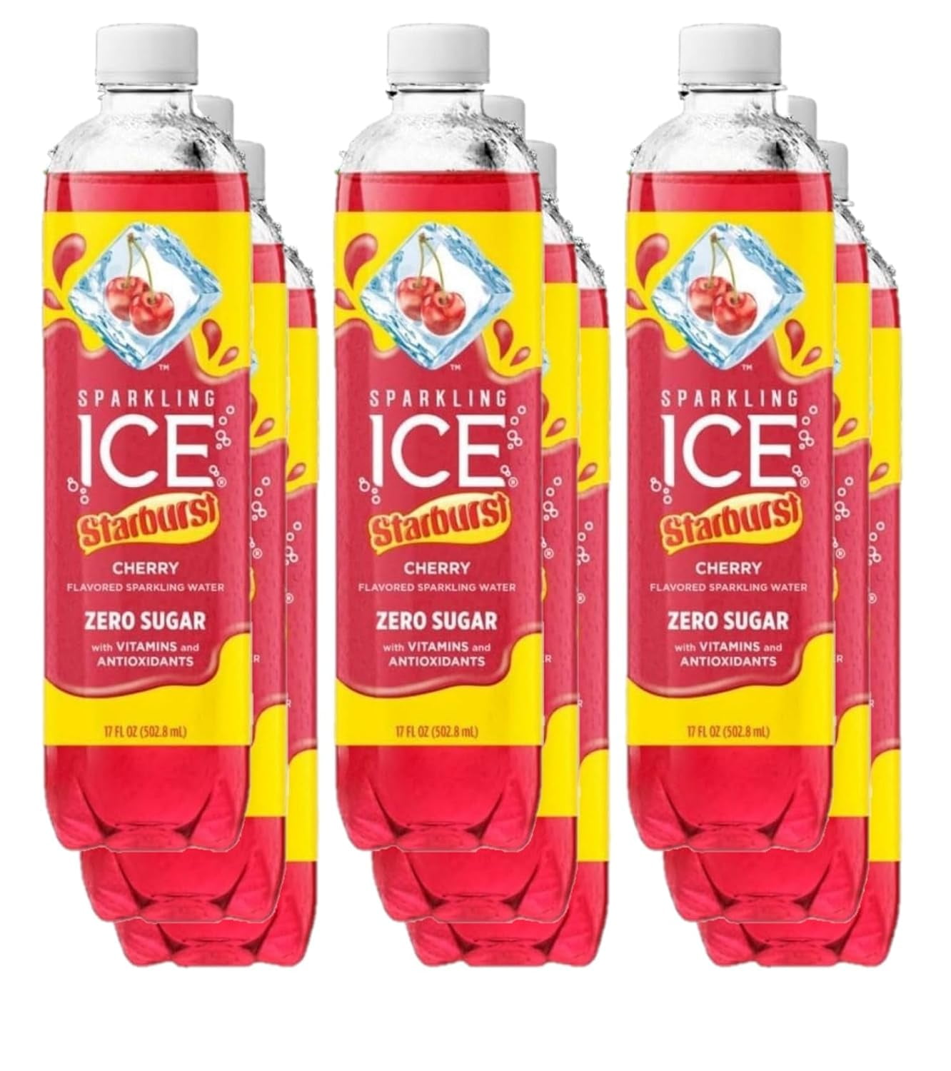 Starburst Sparkle: 9-Pack Variety of Sparkling ICE Water - 17oz Flavors ...