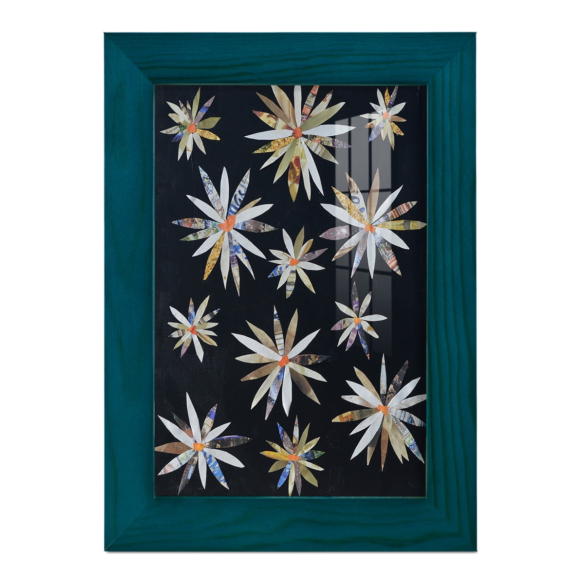 Starburst Too I - Framed Print w/glass - Ocean Blue