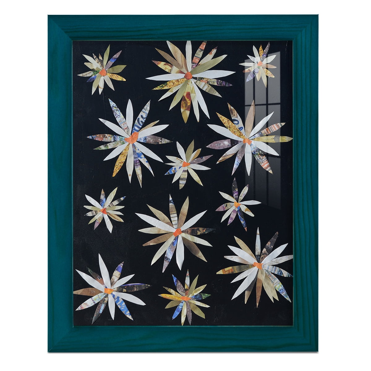 Starburst Too I - Framed Print w/glass - Ocean Blue