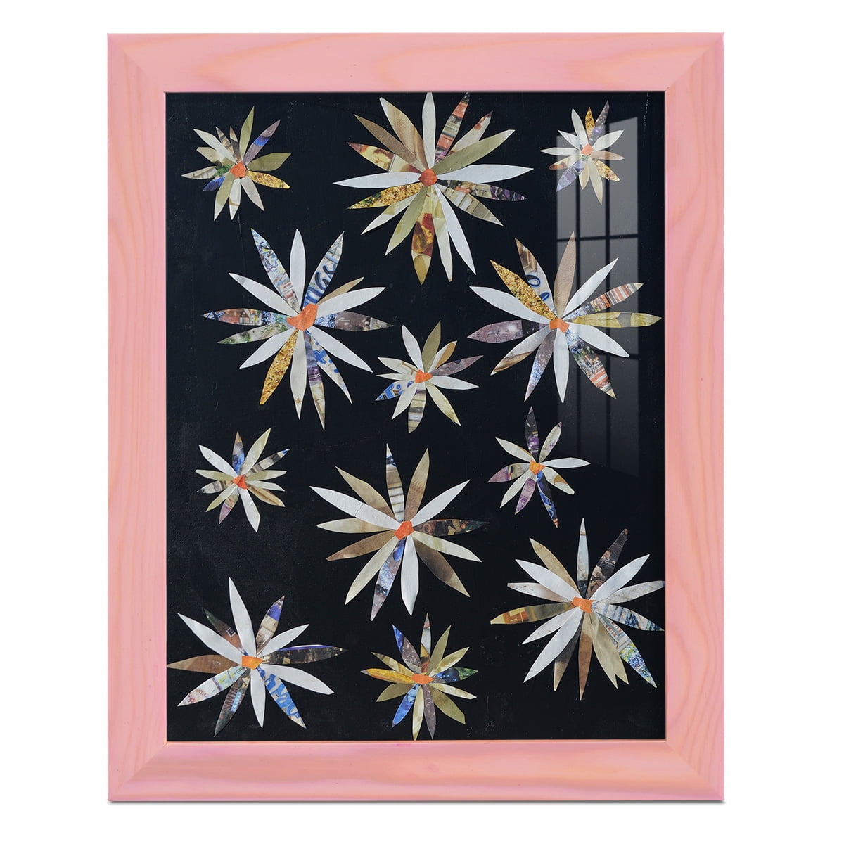 Starburst Too I - Framed Print w/glass - Sunset Pink
